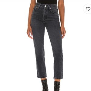 AGOLDE Riley High Rise Straight Crop in Edit NEW